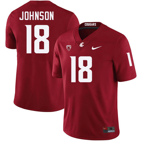 Angel Johnson WSU Cougars Jersey.Washington State Cougars #18 Angel Johnson Jersey Youth-Crimson